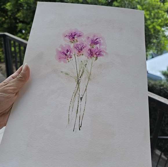 Wathercolor Florar painting - Picture 3 of 6